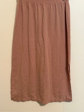Alfred Dusty Rose Midi Skirt with Side Slit